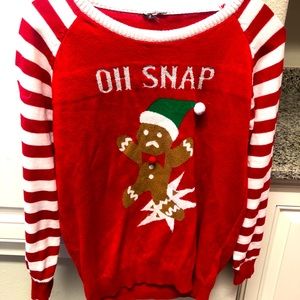 Gingerbread man sweater